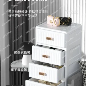 Tủ Ngăn Kéo Nhựa Tủ Bảo Quản Tủ Bảo Quản Nhà Phòng Khách Hiện Đại Tối Giản Tủ Đầu Giường - Hình 4