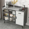 Tủ Nhà Bếp Bảo Quản Phòng Khách Tủ Bằng Gỗ Kính Tủ Trưng Bày Ngăn Kéo Góc Tủ Vitrina Đồ Nội Thất XY50LRC