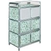 Tủ Nhà bếp đắt tiền nhà bếp dày Tủ bếp Tủ nhiều tầng để đồ thép không gỉ nhỏ Tủ búp phê sức chứa lớn tầng bền