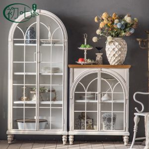 Tủ Nhà bếp kiểu Pháp Tủ đựng chè Tủ trưng bày văn phòng Tủ rượu phòng khách lối vào sảnh Tủ giày nhỏ