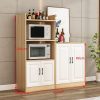 Tủ Nhà bếp Tủ 2 lớp Tủ lò vi sóng Tủ bếp đa chức năng để đồ Tủ búp phê