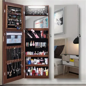 Tủ Nhà Cloakroom Gương Tủ Cửa Hàng Quần Áo Phòng Khách Gương Treo Tường Có Đèn Đơn Giản Phòng Ngủ Hiện Đại Gương Dài - Hình 3