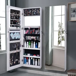 Tủ Nhà Cloakroom Gương Tủ Cửa Hàng Quần Áo Phòng Khách Gương Treo Tường Có Đèn Đơn Giản Phòng Ngủ Hiện Đại Gương Dài