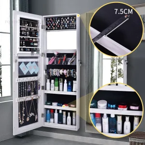 Tủ Nhà Cloakroom Gương Tủ Cửa Hàng Quần Áo Phòng Khách Gương Treo Tường Có Đèn Đơn Giản Phòng Ngủ Hiện Đại Gương Dài - Hình 4