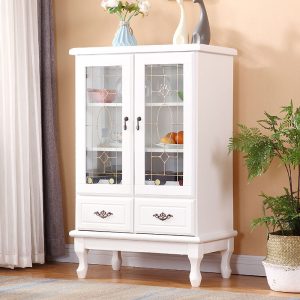 Tủ nhà hàng tủ kính phong cách châu Âu tủ búp phê gỗ nhỏ gọn hiện đại tủ chè tủ rượu tủ bếp tủ bếp - Hình 4