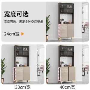 Tủ Nhẹ sang trọng phiến đá Tủ rượu Tủ búp phê siêu mỏng tích hợp Tủ cao phòng khách Tủ bên rất hẹp Tủ chè hiện đại - Hình 2