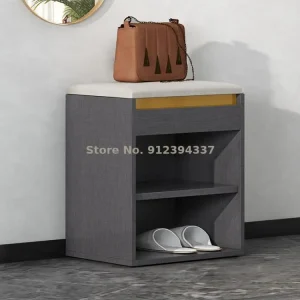 Tủ Nhẹ sang trọng thay đổi giày cửa hộ gia đình giày đeo phân Tủ có thể được sử dụng làm cửa phân hộ gia đình kích thước nhỏ - Hình 2