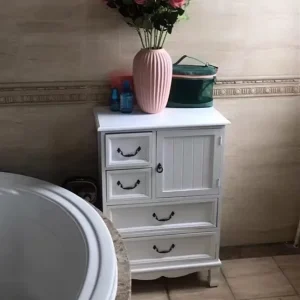Tủ Nước Mỹ Tủ Gỗ Chắc Chắn Loại Ngăn Kéo Phòng Khách Tủ Bảo Quản Vintage Bên Tủ Cổ Trang Trí - Hình 4