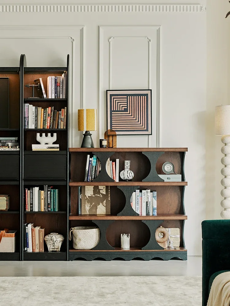 Tủ Pháp Retro Gỗ Rắn Tủ Sách Ngắn Tủ Lắp Ráp Nửa Bức Tường Phòng Khách Bên Tủ - Hình 3 Tủ Pháp Retro Gỗ Rắn Tủ Sách Ngắn Tủ Lắp Ráp Nửa Bức Tường Phòng Khách Bên Tủ - Hình 3