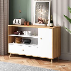 Tủ phong cách châu Âu nhà Tủ chè Tủ rượu Tủ bếp hiện đại Tủ để đồ Tủ khóa lò vi sóng Tủ - Hình 2