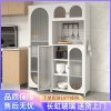 Tủ phong cách châu Âu sắt rèn Tủ búp phê Tủ phòng khách để đồ ban công Tủ bếp lỗ ban Tủ sắt rèn cao Tủ