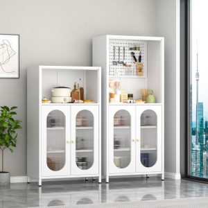 Tủ phong cách châu Âu Sắt Rèn Tủ Phòng Khách để đồ Ban Công Khóa Bếp Lỗ Đĩa Tủ Changhong Tủ Kính