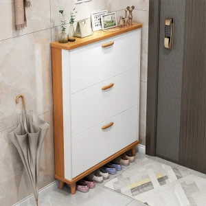 Tủ phong cách Châu Âu Siêu Mỏng Tủ Giày Nhà Tổ Chức Sang Trọng Xô Lối Vào KItaly Túc Xá Hội Trường Giày Gỗ Hẹp Szafki Na Iệu Nội Thất Gia Đình - Hình 2