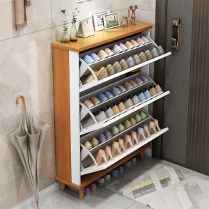 Tủ phong cách Châu Âu Siêu Mỏng Tủ Giày Nhà Tổ Chức Sang Trọng Xô Lối Vào KItaly Túc Xá Hội Trường Giày Gỗ Hẹp Szafki Na Iệu Nội Thất Gia Đình