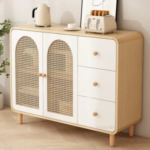Tủ phong cách Châu Âu Tối Giản Mây Phòng Khách Tủ Nhà Bếp Bảo Quản Tủ Đa Năng Phòng Khách Lối Vào Tủ Bảo Quản - Hình 2