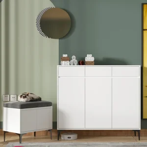Tủ phong cách Châu Âu Tủ Giày Cao Cấp Hiện Đại Đơn Giản Lối Vào Tủ Dung Tích Lớn Hộ Gia Đình Nội Thất Schoenenkast WKSC