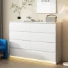 Tủ Phong cách kem Tủ ngăn kéo Tủ khóa Phòng ngủ Phòng khách Tủ tối giản