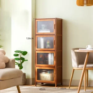 Tủ Phòng Đựng Thức Ăn Nhà Để Xe Tủ Sách Phòng Khách Nhà Bếp Hiện Đại Tủ Treo Tường Di Động Rượu Nước Hoa Trang Sức Vitrina Nội Thất Gia Đình - Hình 3
