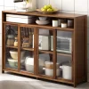 Tủ phòng khách bằng gỗ Kính Tủ phòng khách Trung Quốc Vintage Comodas Con Cajones Nội thất khách sạn YN50LRC