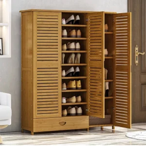 Tủ Phòng Khách Gỗ Tủ Giày Thiết Kế Tổ Chức Tối Giản Tre Giá Để Giày Đơn Giản Szafki Na Iệu Nội Thất Gia Đình - Hình 4