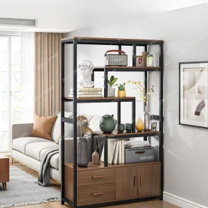 Tủ Phòng Khách Lối Vào Màn Hình Lối Vào Tủ Tầng Kệ Hiện Đại Tối Giản Sáng Tạo Sắt Rèn Hành Lang - Hình 2