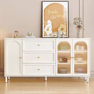 Tủ Phòng Khách Lối Vào Tiết Kiệm Không Gian Kính Hiển Thị Tủ Bếp Mở Archivadores Nội Thất XY50LRC