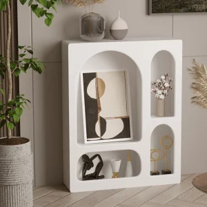 Tủ Phòng Khách Sắp Xếp Mdf Trắng Thủ Công Hiện Đại Tủ Bảo Quản Đen Màn Hình Muebles Salon Nhà Hộp Đựng Sống - Hình 2