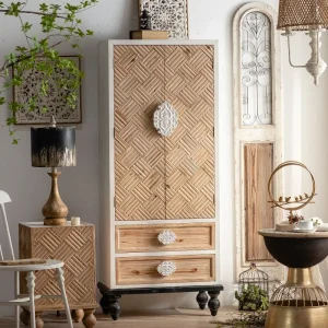 Tủ Phòng khách Tủ Curio Retro Tủ Quần Áo Bảo Quản Tủ Cao Phòng Ngủ Tủ Bảo Quản Gỗ Chắc Chắn