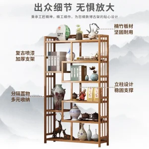 Tủ Phòng Khách Tủ Đồ Nội Thất Giá Tủ Quần Áo Tủ Sách Tủ Kệ Trung Quốc Kệ Sách 2023 Gabinete Librero - Hình 2