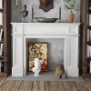 Tủ Phòng Khách Vintage Gỗ Cứng phong cách Châu Âu Tủ Trưng Bày Thủ Công Nhà Hộp Đựng Vetrinette Da Esposizione Nội Thất Gia Đình
