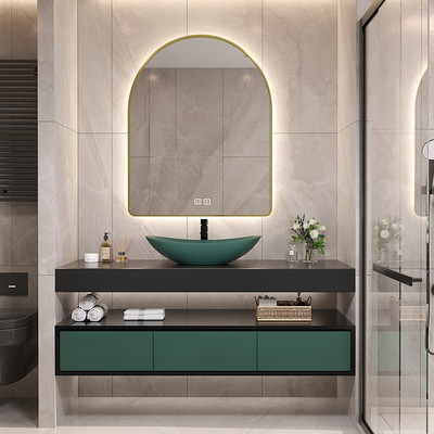 Tủ phòng tắm bằng đá phiến sang trọng nhẹ chậu rửa bằng gỗ nguyên khối tủ phòng tắm chậu rửa hiện đại giá rửa gương thông minh Tủ phòng tắm bằng đá phiến sang trọng nhẹ chậu rửa bằng gỗ nguyên khối tủ phòng tắm chậu rửa hiện đại giá rửa gương thông minh