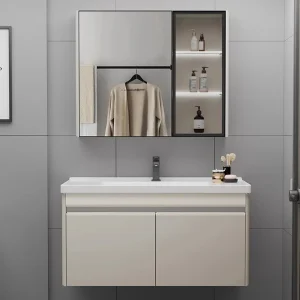 Tủ Phòng Tắm Bảo Quản Gương Tủ Trang Sức Nhỏ Gọn Đứng Bỏ Túi Dụng Gương Tủ Để Bàn Badkamer Spiegelkast Trang Trí Nhà - Hình 3