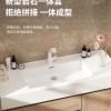 Tủ phòng tắm sang trọng nhẹ kết hợp phòng tắm chậu rửa nhà vệ sinh chậu rửa bàn rửa hiện đại tối giản đá phiến một