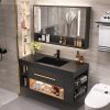 Tủ phòng tắm thông minh bảng đá hiện đại phòng tắm bàn trang điểm bồn rửa mặt tủ phòng tắm bộ