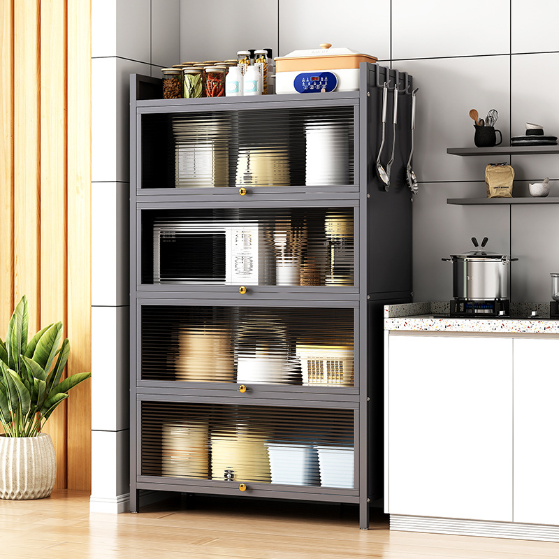 Tủ phụ cao từ trần đến sàn giá bếp đơn giản tủ để đồ nhiều tầng tủ đa năng tủ để đồ đơn giản gia đình Tủ phụ cao từ trần đến sàn giá bếp đơn giản tủ để đồ nhiều tầng tủ đa năng tủ để đồ đơn giản gia đình