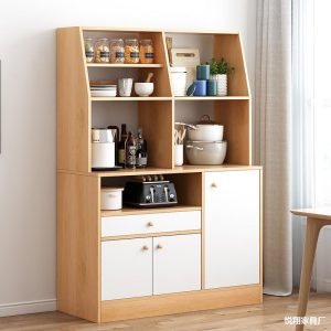 Tủ phụ đơn giản tủ đựng đồ phòng khách sát tường tủ bếp nhà bếp tích hợp tủ kệ - Hình 3