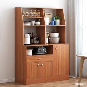Tủ phụ đơn giản tủ đựng đồ phòng khách sát tường tủ bếp nhà bếp tích hợp tủ kệ - Hình 4