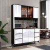 Tủ phụ nhà đơn giản hiện đại tủ rượu nhà bếp tủ chén trà thay đồ tủ một bên tường