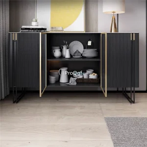 Tủ Prodgf 1 Bộ Ins Phòng Khách Tủ Bếp Màu Đen - Hình 4