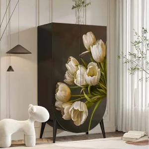 Tủ quần áo bằng gỗ nguyên khối cổ điển của Pháp, Tủ phòng ngủ, Tủ , Tủ trang trí TV phòng khách, Phòng thay đồ Custo - Hình 3