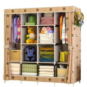 Tủ Quần Áo Lớn Tủ Quần Áo Vải Tủ Quần Áo Tủ Bảo Quản Quần Áo Chống Bụi Tủ Quần Áo Nội Thất Phòng Ngủ Tủ Quần Áo Hình Khối