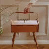 Tủ Retro Di Động Di Động Gỗ Chắc Chắn Tủ Bảo Quản Phòng Khách Trang Trí Phòng Ngủ Lưới Hộp Bảo Quản Đầu Giường