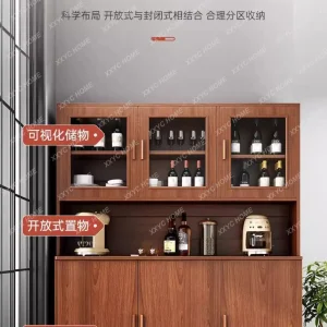 Tủ rượu tối giản hiện đại Phòng khách Tủ trà Tủ khóa Tủ - Hình 2