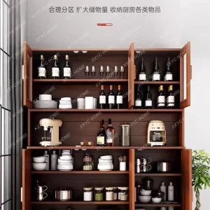 Tủ rượu tối giản hiện đại Phòng khách Tủ trà Tủ khóa Tủ - Hình 3