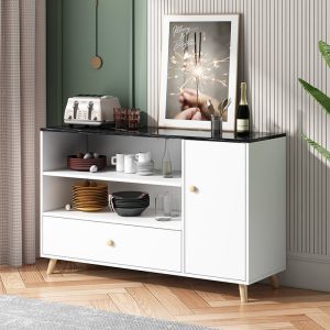 Tủ rượu tủ bếp tối giản hiện đại nhà bếp bếp tủ chè phòng khách sát tường kệ lò vi sóng