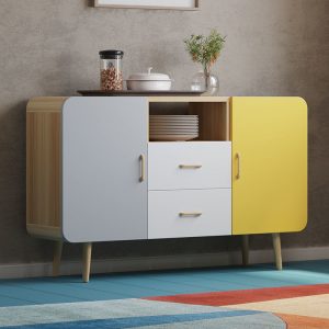 Tủ rượu tủ búp phê tủ nhà hiện đại đa chức năng đơn giản kết hợp tủ tủ búp phê phòng khách tủ đựng đồ - Hình 2