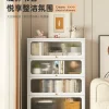 Tủ sách gia dụng bằng thép có cửa tủ bảo quản chống bụi trẻ em nhiều lớp sàn sắt nghệ thuật kệ sách phòng khách có giá để đồ