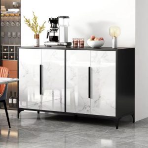 Tủ Sang trọng nhẹ Tủ chè Tủ Tủ phòng khách nhà Italy Tủ rượu Tủ khóa Tủ búp phê - Hình 3