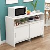 Tủ Sideboard Tủ trà lò vi sóng nhà hàng hiện đại Tủ để đồ kinh tế Tủ để đồ cửa trượt