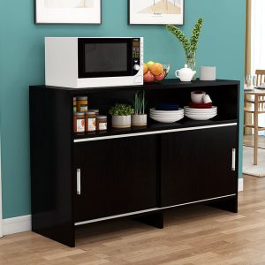 Tủ Sideboard Tủ trà lò vi sóng nhà hàng hiện đại Tủ để đồ kinh tế Tủ để đồ cửa trượt - Hình 2